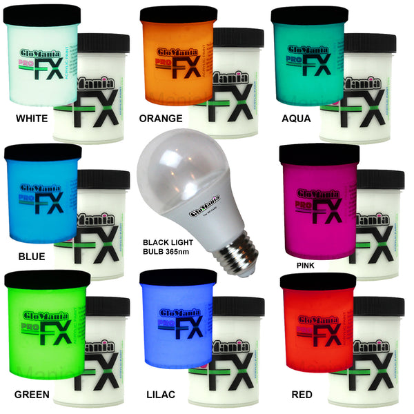 UV Blacklight Dye / Paint - Glowing Fluorescent Liquid - Darklight FX